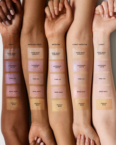 Diamond Bomb All-Over Diamond Veil — Rosé Rave