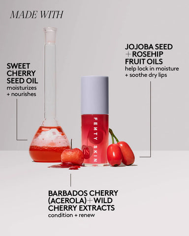 Fenty Treatz Hydrating + Strengthening Lip Oil — Barbados Cherry